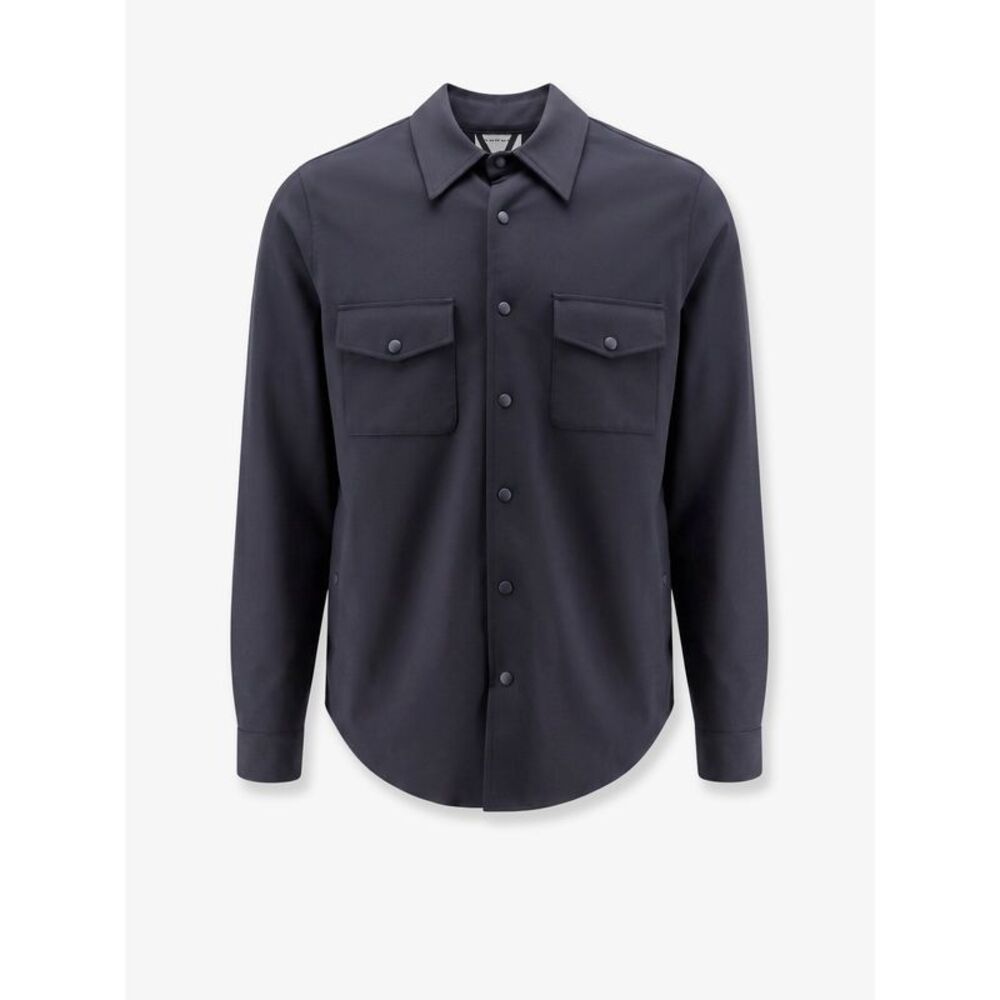 Aspesi Men Virgin Wool Blend Shirt/Jacket With Thermal Insulation